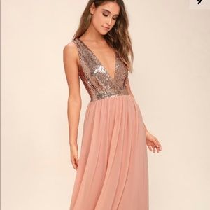 Beautiful rose gold lulu’s dress